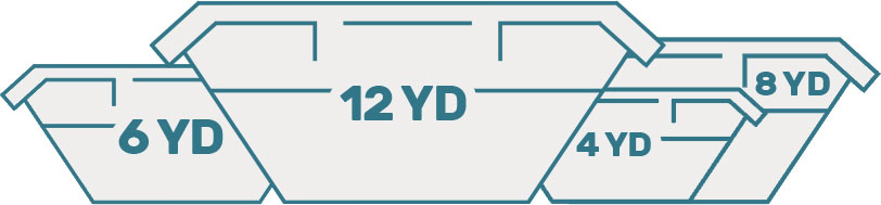 Commercial waste vehicle and crew preparing for collection