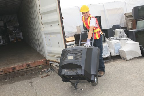 Recycling construction materials during waste clearance